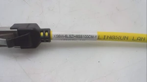 OMRON XS6W-6LSZH8SS100CM-Y 1 Meter Length, 8 PIN, Category 6A Transmission Characteristics, Industrial ETHERNET Cable, LSZH Sheath Material, Standard RJ45 Connector, Straight Cable, Yellow OMRON XS6W-6LSZH8SS100CM-Y 1 Meter Length, 8 PIN, Category 6A Transmission Characteristics, Industrial ETHERNET Cable, LSZH Sheath Material, Standard RJ45 Connector, Straight Cable, Yellow