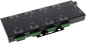 USBGear Industrial 8 Port USB 2.0 to Serial RS232/422/485 Adapter w/Terminal Block, Surge Protection, Isolation, LED Indicators, Screw Lock for Secure Connections USBGear Industrial 8 Port USB 2.0 to Serial RS232/422/485 Adapter w/Terminal Block, Surge Protection, Isolation, LED Indicators, Screw Lock for Secure Connections