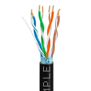 1000ft Cat5e Outdoor Ethernet Cable Black 1000ft Cat5e Outdoor Ethernet Cable Black