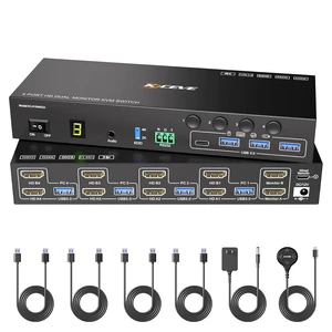 HDMI KVM Switch 2 Monitors 4 Computers 4K@60Hz Audio RS232 EDID Emulation HDMI KVM Switch 2 Monitors 4 Computers 4K@60Hz Audio RS232 EDID Emulation