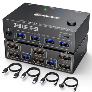 KVM Switch 2 Computers 2 Monitors for HDMI Device KVM Switch 2 Computers 2 Monitors for HDMI Device
