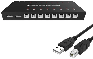 4/8/16/32/48 Port Synchronous Control - Keyboard Mouse Synchronous Sharer, Plug and Play, Black Computer/Game Control Synchronizer, KVM Switch/Distributor, for Game Tudios/Offices(16 Ports) 4/8/16/32/48 Port Synchronous Control - Keyboard Mouse Synchronous Sharer, Plug and Play, Black Computer/Game Control Synchronizer, KVM Switch/Distributor, for Game Tudios/Offices(16 Ports)