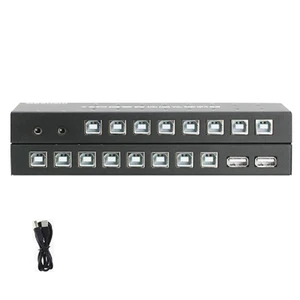 2/4/8/16-port Synchronizer Control, DNF Game Control Synchronizer, Computer Mouse Keyboard KVM Switch/Distributor, USB Keyboard Mouse Sharing KVM Switch Controller(16 Ports) 2/4/8/16-port Synchronizer Control, DNF Game Control Synchronizer, Computer Mouse Keyboard KVM Switch/Distributor, USB Keyboard Mouse Sharing KVM Switch Controller(16 Ports)