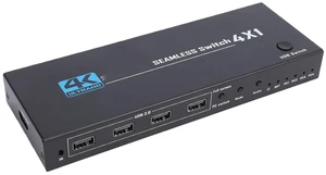 Fabater KVM Switcher, 8K@60Hz Switcher with Indicator, 48Gbps Ethernet, 4 Ports for 4 Computers Sharing Monitor Keyboard Mouse Hard Drives Printer, 4pc USB Cable and Controller Fabater KVM Switcher, 8K@60Hz Switcher with Indicator, 48Gbps Ethernet, 4 Ports for 4 Computers Sharing Monitor Keyboard Mouse Hard Drives Printer, 4pc USB Cable and Controller