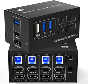 USB Charger Station, 2PCS Dual Monitor KVM Switcher and Displayport 8K60Hz 4K120Hz USB Charger Station, 2PCS Dual Monitor KVM Switcher and Displayport 8K60Hz 4K120Hz