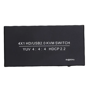 GOWENIC 4K KVM Switch 2 Computer, 4 Port USB Switcher with Remote Control Support 4K 60Hz HDR HDCP2.2 3D, for Gaming PC Laptop GOWENIC 4K KVM Switch 2 Computer, 4 Port USB Switcher with Remote Control Support 4K 60Hz HDR HDCP2.2 3D, for Gaming PC Laptop