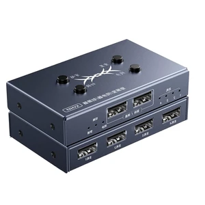 KVM Switcher/Distributor - 2/4/8 Ports USB Synchronizer, Keyboard Mouse Shared Display Synchronization Controller, for Game Tudios, Security/Stock Market Surveillance, Offices(4 Ports) KVM Switcher/Distributor - 2/4/8 Ports USB Synchronizer, Keyboard Mouse Shared Display Synchronization Controller, for Game Tudios, Security/Stock Market Surveillance, Offices(4 Ports)