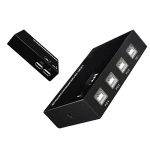 4/8/9/16 Port Synchronizer - KVM Switch/Distributor, USB Keyboard Mouse Controller Split Screen Device, DNF Game Control Synchronizer, for Game Studios, Offices(4 Ports) 4/8/9/16 Port Synchronizer - KVM Switch/Distributor, USB Keyboard Mouse Controller Split Screen Device, DNF Game Control Synchronizer, for Game Studios, Offices(4 Ports)