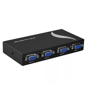VGA Switcher, 2 Inputs 1 Output / 4 Inputs 1 Output, for Computer Monitoring Video KVM Switch, Shared Monitor Switching with Two-Way Button(4 Ports) VGA Switcher, 2 Inputs 1 Output / 4 Inputs 1 Output, for Computer Monitoring Video KVM Switch, Shared Monitor Switching with Two-Way Button(4 Ports)