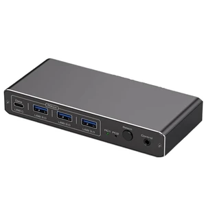 KVM Switch 2K 120Hz Thunderbolt USB C HDMI 100W PD Charge Type C Compatible with PC Desktop 1 HDMI Monitor KVM Switch 2K 120Hz Thunderbolt USB C HDMI 100W PD Charge Type C Compatible with PC Desktop 1 HDMI Monitor