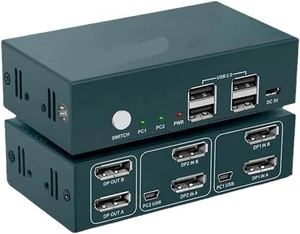 USB Charger Station, 2PCS KVM Switcher, 4K 60Hz High Definition Signal Distributor USB Charger Station, 2PCS KVM Switcher, 4K 60Hz High Definition Signal Distributor