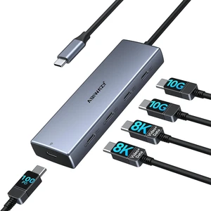 10Gbps USB C Hub, 5 Port USB C Splitter with 8K@30Hz USB-C Display Output 10Gbps USB C Hub, 5 Port USB C Splitter with 8K@30Hz USB-C Display Output