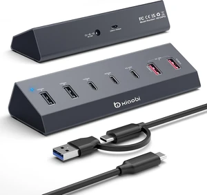 7 in 1 USB C Hub with 10Gbps Data Transfer, PD 45W & QC 18W Fast Charging 7 in 1 USB C Hub with 10Gbps Data Transfer, PD 45W & QC 18W Fast Charging