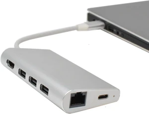 USB-c Type C Hub Adapter 8in1 4k-hdmi-USB 3.0-rj45-card Reader Pd Data Sync USB-c Type C Hub Adapter 8in1 4k-hdmi-USB 3.0-rj45-card Reader Pd Data Sync