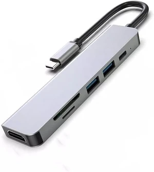 C Hub 8 in 1 Type C 3.1 to 4K Adapter with RJ45 SD/TF Card Reader PD Fast Charge(D) C Hub 8 in 1 Type C 3.1 to 4K Adapter with RJ45 SD/TF Card Reader PD Fast Charge(D)
