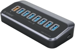 ABS Powered 5Gbps HUB PD 18W Charging USB3.2 Type C Card Reader Splitter(Black) ABS Powered 5Gbps HUB PD 18W Charging USB3.2 Type C Card Reader Splitter(Black)