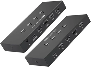 USB2.0 Switcher 4 Computers Keyboards Mouse Switcher USB Hub Selecting for Laptop Share 4 Device Extended USB2.0 Switcher 4 Computers Keyboards Mouse Switcher USB Hub Selecting for Laptop Share 4 Device Extended