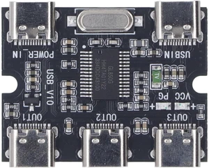 5V USB 2.0 Hub Expansion Module, 1 in 3 Out Type C Interface, High - Efficiency GL850G Chip USB Hub for Students Engineers Technicians, Plug and Play with No Driver 5V USB 2.0 Hub Expansion Module, 1 in 3 Out Type C Interface, High - Efficiency GL850G Chip USB Hub for Students Engineers Technicians, Plug and Play with No Driver