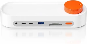 4 Port USB Docking Station, 12-in-1 Knob Docking Station, RGB Knob USB C Hub, with 45w Pd/5gbps Data Port/5 Usb/480mbps Wireless Peripherals/3.5mm Audio Jack, for Various Desktop Devices 4 Port USB Docking Station, 12-in-1 Knob Docking Station, RGB Knob USB C Hub, with 45w Pd/5gbps Data Port/5 Usb/480mbps Wireless Peripherals/3.5mm Audio Jack, for Various Desktop Devices