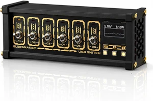 Portable 6-Port USB Splitter, 6 Port USB Docking Station, 4 USBa Data Hub, 0.96" OLED, Oltage+Power+Waveform Display, Setting Light Color & Brightness, for Phones, Tablets, Gadgets Portable 6-Port USB Splitter, 6 Port USB Docking Station, 4 USBa Data Hub, 0.96" OLED, Oltage+Power+Waveform Display, Setting Light Color & Brightness, for Phones, Tablets, Gadgets