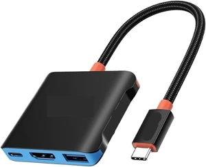 5 in 1 HUB Capture Card Transmission HDMI+USB A+ C Port Support Switch 2/1 5 in 1 HUB Capture Card Transmission HDMI+USB A+ C Port Support Switch 2/1