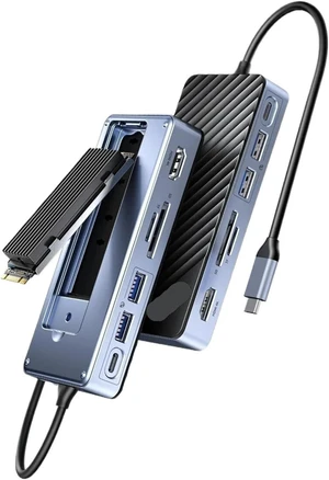 USB C HUB with SSD Enclosure Docking Station USB C HUB with SSD Enclosure Docking Station