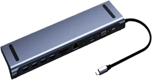 11 in 1 USB C Docking Station 100W PD SD/TF Hub 1 * 3.0 3*USB2 11 in 1 USB C Docking Station 100W PD SD/TF Hub 1 * 3.0 3*USB2