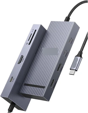USB C HUB Splitter for Docking Station 10Gbps 4K60Hz HDMI USB3.2 PD100W(8-in-1 SDTF) USB C HUB Splitter for Docking Station 10Gbps 4K60Hz HDMI USB3.2 PD100W(8-in-1 SDTF)
