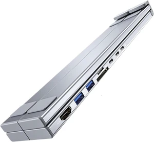 8-in-1 USB-C Stand with Docking Station 8-in-1 USB-C Stand with Docking Station