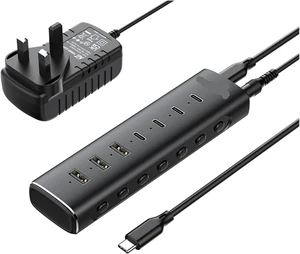 USB 3.2 Hub Splitter 7-in-1 10Gbps Data Transfer with Individual Touch Switches Docking Stations for Laptop PC Computer USB 3.2 Hub Splitter 7-in-1 10Gbps Data Transfer with Individual Touch Switches Docking Stations for Laptop PC Computer