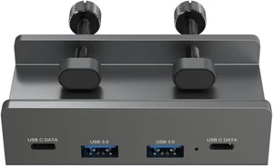 AINEX USB3.2 Gen1 Clamp Hub, 2 Ax2/C Ports, 5Gbps, Bus-Power/Self-Powered, Securely Fixed with Dual Clamps HUB-10 AINEX USB3.2 Gen1 Clamp Hub, 2 Ax2/C Ports, 5Gbps, Bus-Power/Self-Powered, Securely Fixed with Dual Clamps HUB-10