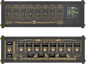 Desk 8 Ports USB Switcher, 36w USB Hub Docking Station with Display and Individual Switches, Portable Travel Power Fast Strip Data Transmission for Home Office Desktop Black Desk 8 Ports USB Switcher, 36w USB Hub Docking Station with Display and Individual Switches, Portable Travel Power Fast Strip Data Transmission for Home Office Desktop Black