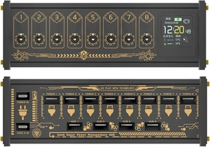 8 Ports USB Switch, 36w Modular USB Hub Docking Station/Power Strip, with Individual Toggle Switches, Data Transmission, for Pc Accessories Black 8 Ports USB Switch, 36w Modular USB Hub Docking Station/Power Strip, with Individual Toggle Switches, Data Transmission, for Pc Accessories Black