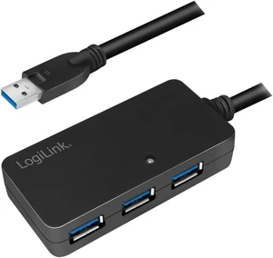Logilink Estensore di Linea USB3.0 4 Porte 10m Nero Logilink Estensore di Linea USB3.0 4 Porte 10m Nero