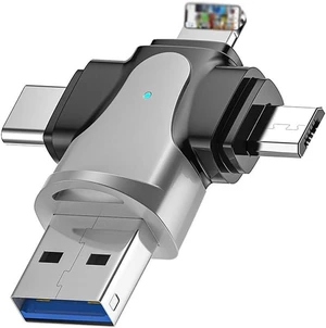 Four-in- Car U Disk Multi-Functional Metal Type-c 32g Mobile Phone Computer Transmission(E) Four-in- Car U Disk Multi-Functional Metal Type-c 32g Mobile Phone Computer Transmission(E)