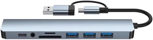 Headed Hub Expansion Dock Computer Splitter Hub Eight in Usb3 0 Headed Hub Expansion Dock Computer Splitter Hub Eight in Usb3 0
