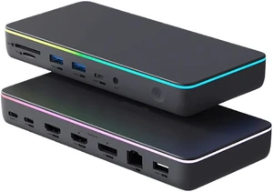 DisplayLink USB C Docking Station Compatible with M1 M2 Triple Display 3 Monitors DP Hub 100W PD RJ45 LED DisplayLink USB C Docking Station Compatible with M1 M2 Triple Display 3 Monitors DP Hub 100W PD RJ45 LED