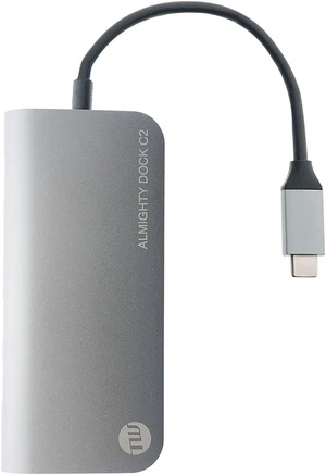 Almighty Dock C2 Multi USB Hub Ethernet 4K Mini DisplayPort Space Gray TUN-OT-000042 Almighty Dock C2 Multi USB Hub Ethernet 4K Mini DisplayPort Space Gray TUN-OT-000042