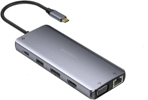 USB C Hub Type C to 4K60Hz HDMI Docking Station Triple Display 3 USB 3 0 VGA PD100W RJ45 SD TF Compatible with Laptop USB C Hub Type C to 4K60Hz HDMI Docking Station Triple Display 3 USB 3 0 VGA PD100W RJ45 SD TF Compatible with Laptop