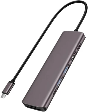 7 in 1 USB Hub Docking Station USB C Hub HDMI 4K 60Hz USB 3.0 Adapter PD 100W Charge Compatible with Pro Laptop 7 in 1 USB Hub Docking Station USB C Hub HDMI 4K 60Hz USB 3.0 Adapter PD 100W Charge Compatible with Pro Laptop