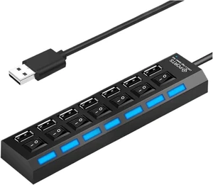 USB 2.0 Hub Multi Splitter Use Power Adapter 4/7 Port Multiple Expander 3 with Switch 30CM Cord(Pink) USB 2.0 Hub Multi Splitter Use Power Adapter 4/7 Port Multiple Expander 3 with Switch 30CM Cord(Pink)