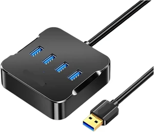 USB Hub 4 Ports Multiple 3 Quick Sync Splitter for Extender for A Port PC Desktop and More USB Hub 4 Ports Multiple 3 Quick Sync Splitter for Extender for A Port PC Desktop and More