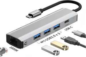 USB C HUB Multiport Adapter USB-C USB-A TY>pe 3 Ethernet RJ45 Data Transfer Docking Station for Pro(2208T) USB C HUB Multiport Adapter USB-C USB-A TY>pe 3 Ethernet RJ45 Data Transfer Docking Station for Pro(2208T)