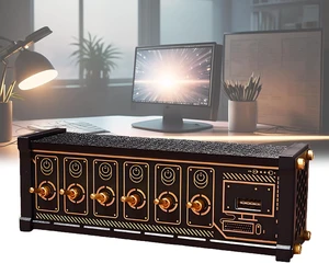 6 Port USB Switcher, Retro Gold Plating USB Docking Station, Independent Control, Efficient Data Transmission, Share USB Devices, for Boyfriend Gift 6 Port USB Switcher, Retro Gold Plating USB Docking Station, Independent Control, Efficient Data Transmission, Share USB Devices, for Boyfriend Gift