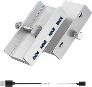 10Gbps USB HUB Clamp USB3.2/3.0/2.0 Splitter Adapter Desktop PC Accessories USB Extension Hub Clip(Brown) 10Gbps USB HUB Clamp USB3.2/3.0/2.0 Splitter Adapter Desktop PC Accessories USB Extension Hub Clip(Brown)