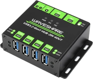 Industrial Grade USB HUB, Extending 4X USB 3.2 Ports, Switchable Dual Hosts, Multi Protections Industrial Grade USB HUB, Extending 4X USB 3.2 Ports, Switchable Dual Hosts, Multi Protections