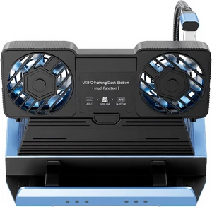 Tangxi 9 in 1 Docking Station for Steam Deck/ROG Ally X/Legion Go, with Dual Cooling Fan, 4K 60Hz, Gigabit Ethernet, 4 USB Ports, 100W PD Charging, SD/TF Slot Tangxi 9 in 1 Docking Station for Steam Deck/ROG Ally X/Legion Go, with Dual Cooling Fan, 4K 60Hz, Gigabit Ethernet, 4 USB Ports, 100W PD Charging, SD/TF Slot