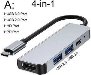 C Hub to -Compatible Rj45 100M VGA Adapter OTG Thunderbolt 3 Dock with PD TF SD(D) C Hub to -Compatible Rj45 100M VGA Adapter OTG Thunderbolt 3 Dock with PD TF SD(D)