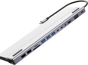 C Hub 14 in 1 C Adapter with 4K VGA USB-C Thunderbolt 3 Gigabit Ethernet Audio SD/TF for(E) C Hub 14 in 1 C Adapter with 4K VGA USB-C Thunderbolt 3 Gigabit Ethernet Audio SD/TF for(E)