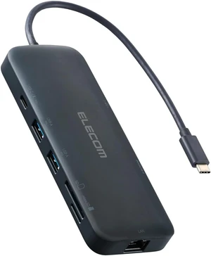 Elecom DST-W10 8 in 1 PD100W HDMI 4K/60Hz Docking Station USB 10Gbps USB 3.2 (Gen2) Ultra Fast Data Transfer Navy Elecom DST-W10 8 in 1 PD100W HDMI 4K/60Hz Docking Station USB 10Gbps USB 3.2 (Gen2) Ultra Fast Data Transfer Navy